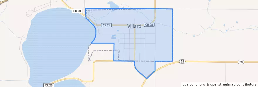 Mapa de ubicacion de Villard.