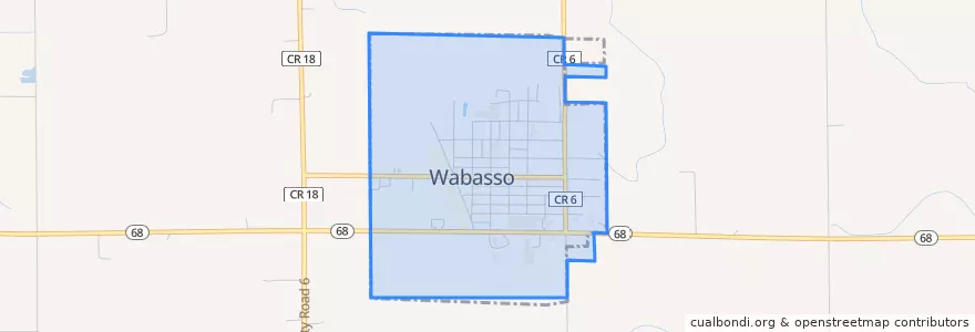 Mapa de ubicacion de Wabasso.