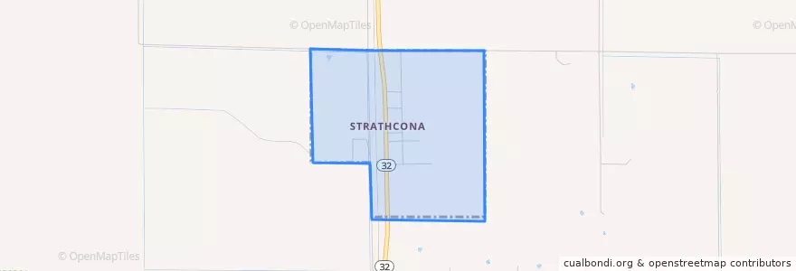 Mapa de ubicacion de Strathcona.