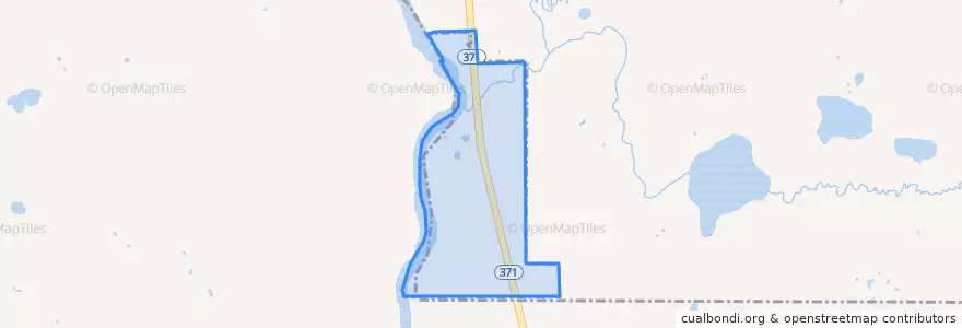 Mapa de ubicacion de Fort Ripley.