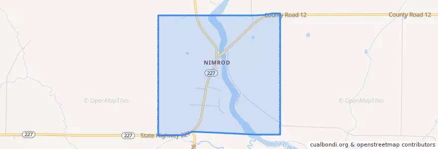 Mapa de ubicacion de Nimrod.