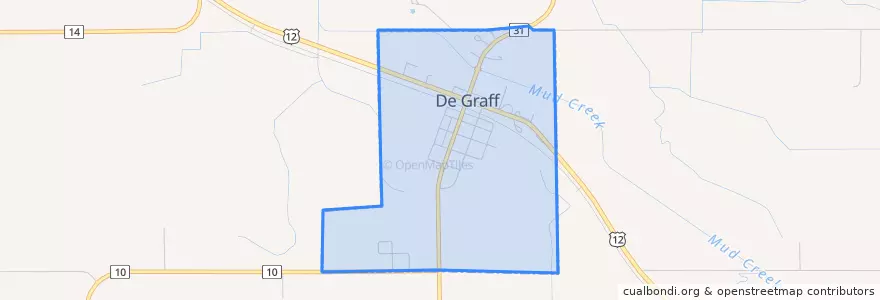 Mapa de ubicacion de De Graff.