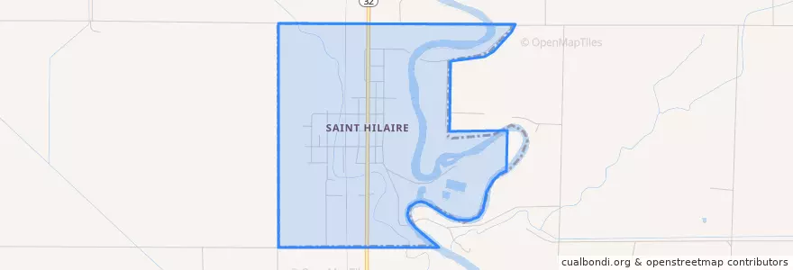 Mapa de ubicacion de St. Hilaire.