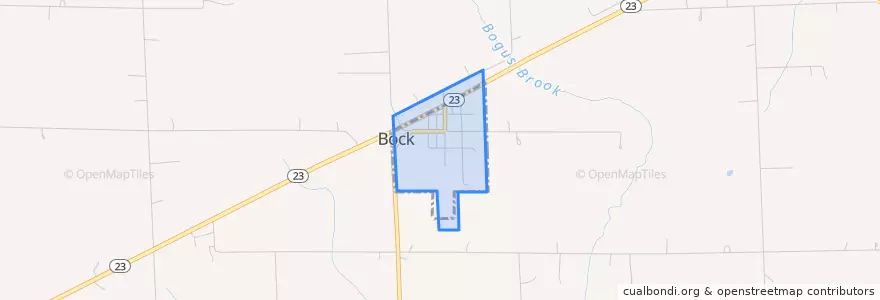 Mapa de ubicacion de Bock.