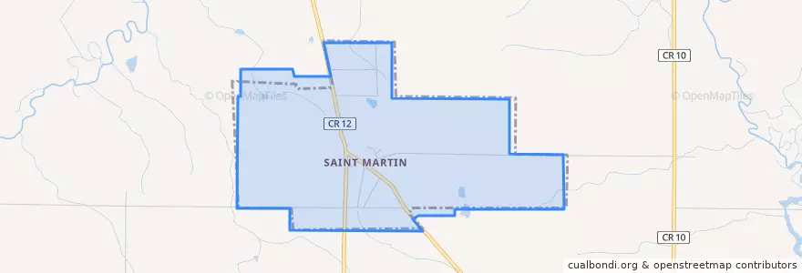 Mapa de ubicacion de St. Martin.
