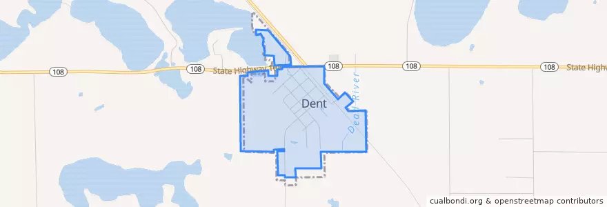 Mapa de ubicacion de Dent.