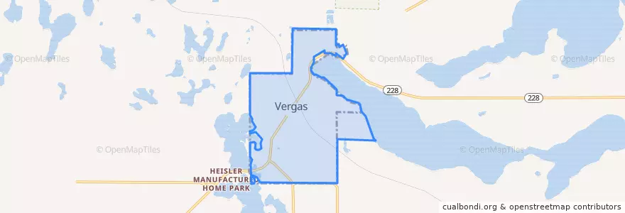 Mapa de ubicacion de Vergas.
