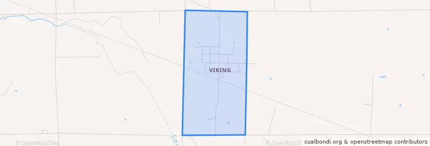 Mapa de ubicacion de Viking.