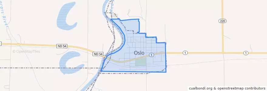 Mapa de ubicacion de Oslo.