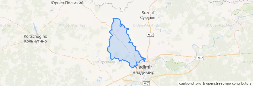 Mapa de ubicacion de Новоалександровское сельское поселение.