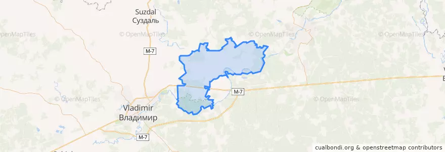 Mapa de ubicacion de Второвское сельское поселение.