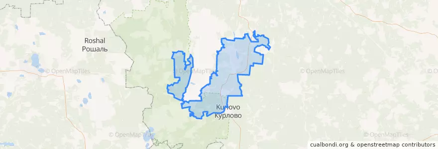 Mapa de ubicacion de сельское поселение Мезиновский.
