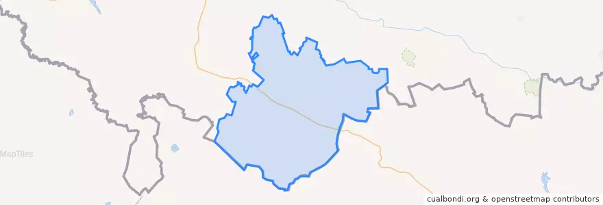 Mapa de ubicacion de Акбулакский район.