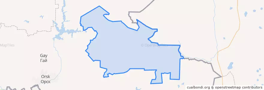 Mapa de ubicacion de Adamovsky District.
