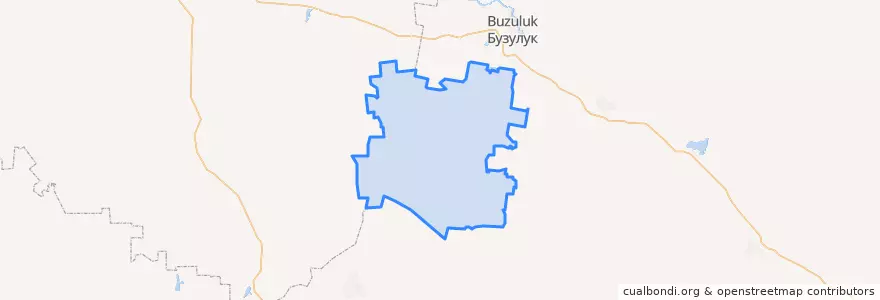 Mapa de ubicacion de Kurmanayevsky District.