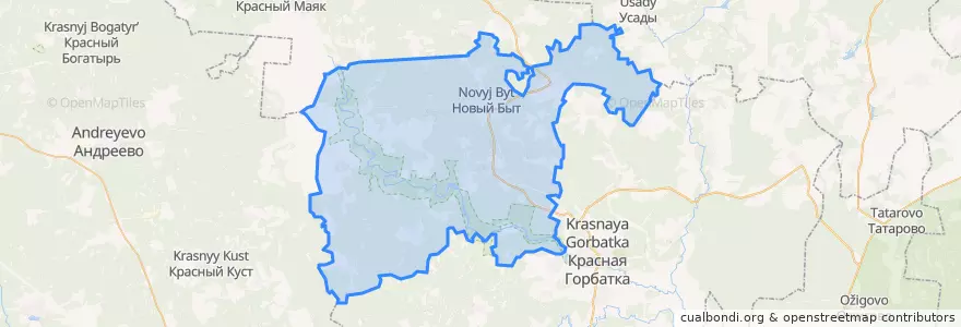 Mapa de ubicacion de Волосатовское сельское поселение.