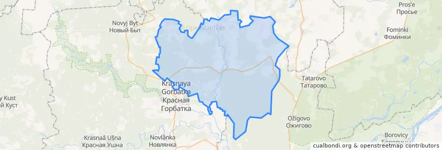 Mapa de ubicacion de Чертковское сельское поселение.