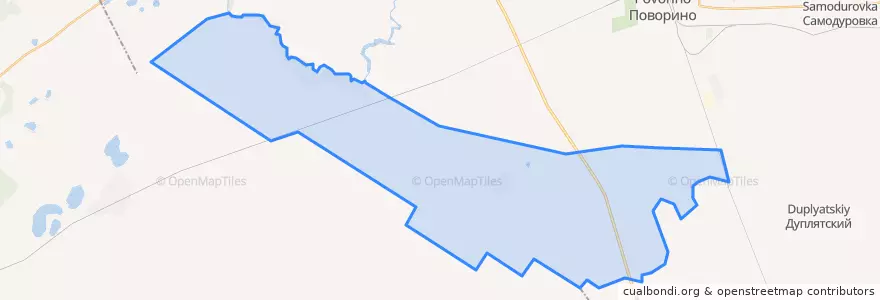Mapa de ubicacion de Хопёропионерское сельское поселение.