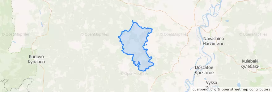 Mapa de ubicacion de Бутылицкое сельское поселение.