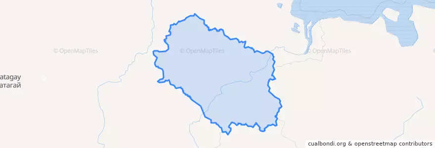 Mapa de ubicacion de Среднеколымский улус.