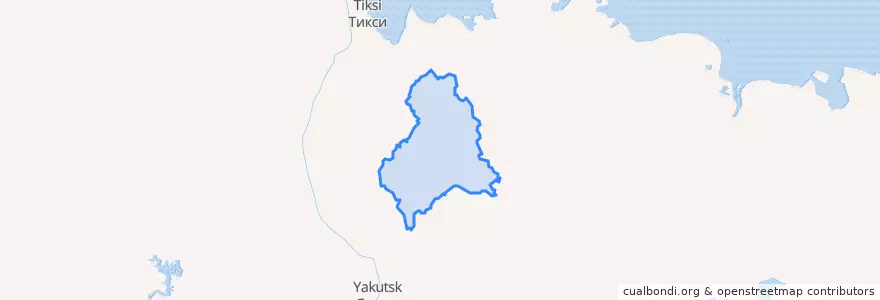 Mapa de ubicacion de ヴェルホヤンスク地区.