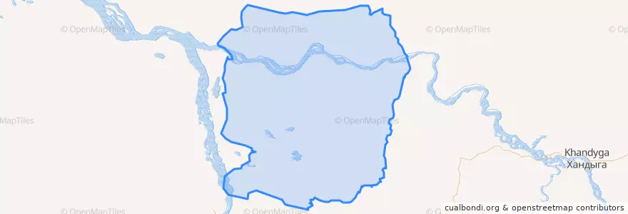 Mapa de ubicacion de Усть-Алданский улус.