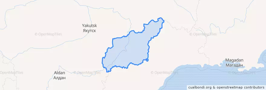 Mapa de ubicacion de Усть-Майский улус.