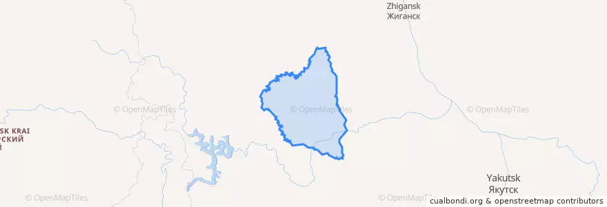 Mapa de ubicacion de Нюрбинский улус.