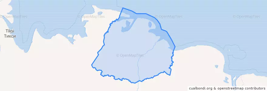 Mapa de ubicacion de Allaikhovsky Ulus.
