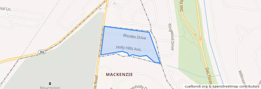 Mapa de ubicacion de Mackenzie.