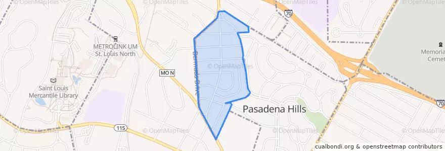 Mapa de ubicacion de Pasadena Park.