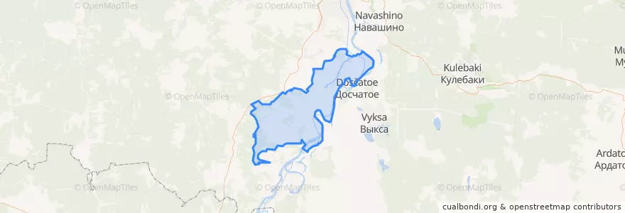 Mapa de ubicacion de Ляховское сельское поселение.