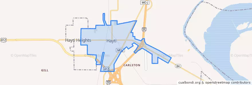 Mapa de ubicacion de Hayti.