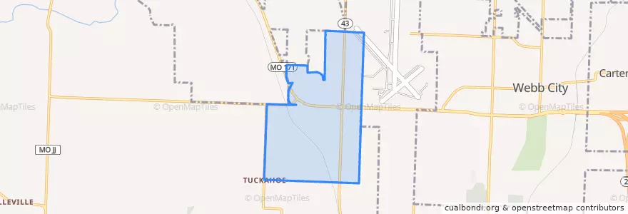 Mapa de ubicacion de Airport Drive.