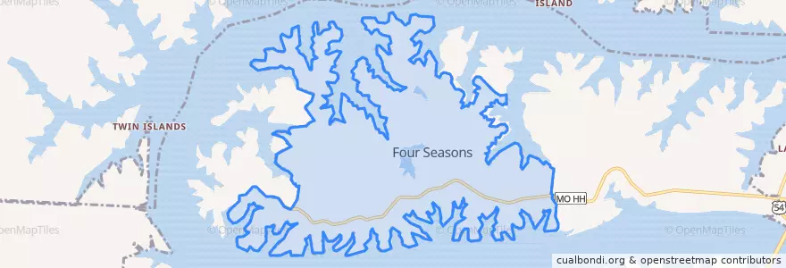Mapa de ubicacion de Village of Four Seasons.