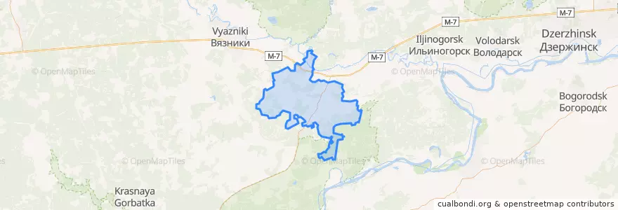 Mapa de ubicacion de Денисовское сельское поселение.