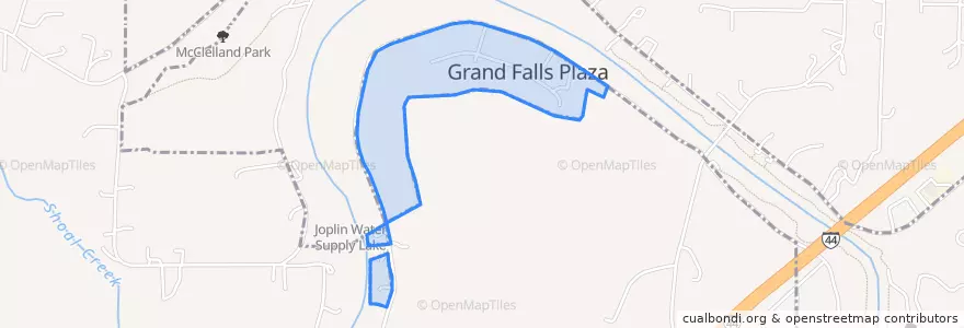 Mapa de ubicacion de Grand Falls Plaza.