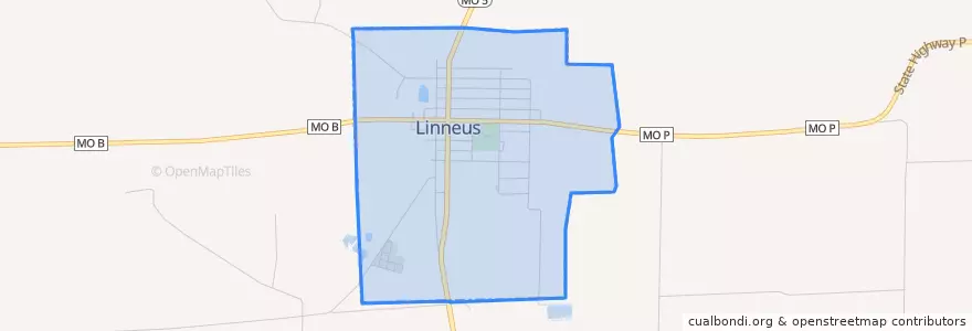 Mapa de ubicacion de Linneus.