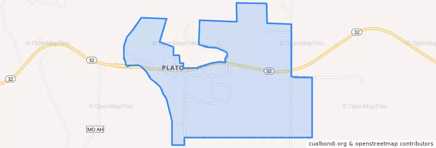 Mapa de ubicacion de Plato.