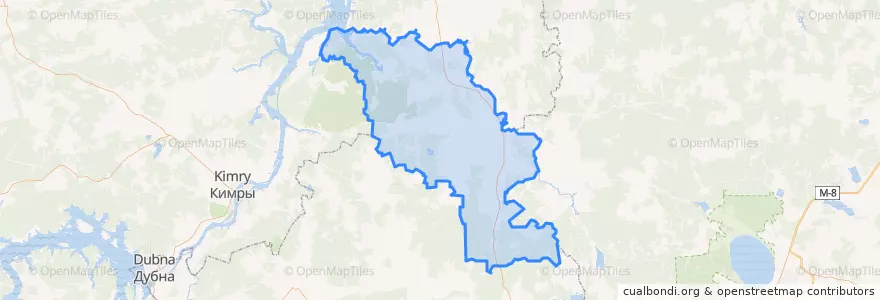 Mapa de ubicacion de Нерльское сельское поселение.