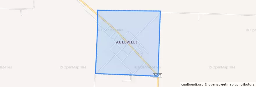 Mapa de ubicacion de Aullville.
