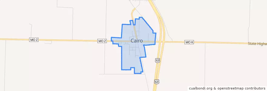 Mapa de ubicacion de Cairo.