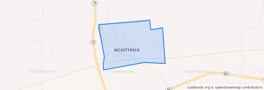 Mapa de ubicacion de McKittrick.