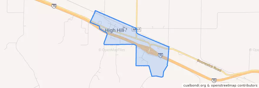 Mapa de ubicacion de High Hill.
