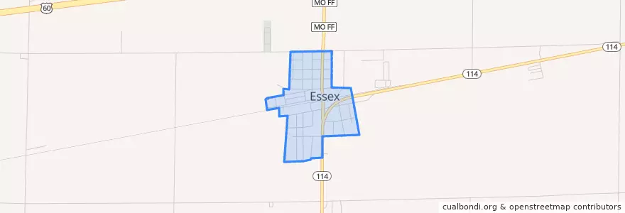 Mapa de ubicacion de Essex.