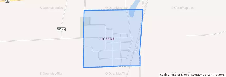 Mapa de ubicacion de Lucerne.