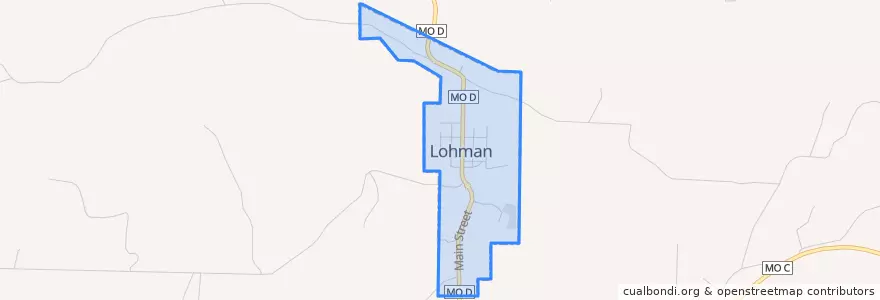 Mapa de ubicacion de Lohman.