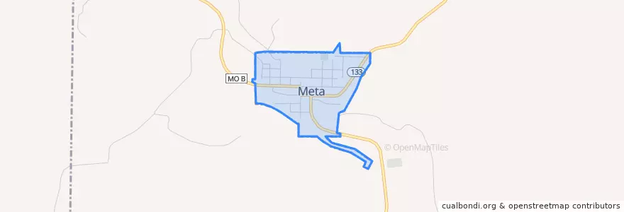 Mapa de ubicacion de Meta.