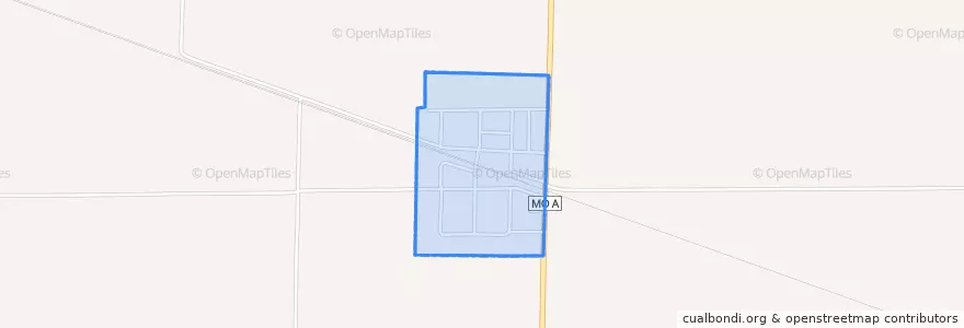 Mapa de ubicacion de Benton City.