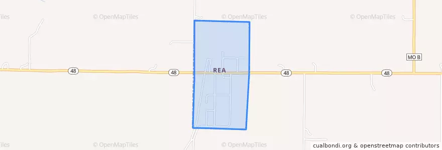 Mapa de ubicacion de Rea.